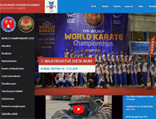 Tablet Screenshot of karate-slovakia.sk